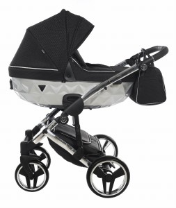 Wózek 2w1 Junama Diamond MIRROR  SATIN V2 kolor 01 elektropoler