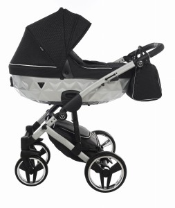 Wózek 2w1 Junama Diamond MIRROR  SATIN V2 kolor 01 FULL