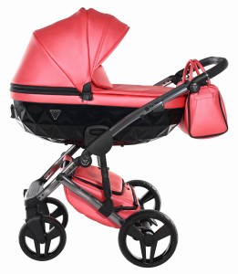 Wózek 2w1 Junama Diamond FLUO  V3 14 NEON CORAL