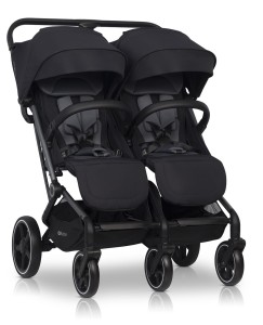 Wózek bliźniaczy spacerowy EasyGo ECHO Ebony Black
