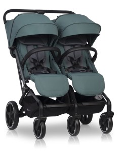 Wózek bliźniaczy spacerowy EasyGo ECHO Sage Green