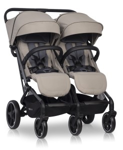 Wózek bliźniaczy spacerowy EasyGo ECHO Savana Beige