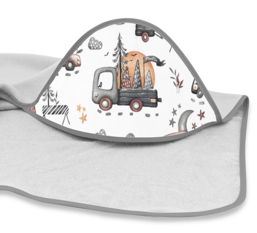 okrycie kąpielowe 100x100 SAMOCHODZIKI SZARE-1.jpg