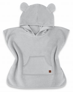 Ponczo kąpielowe ręcznik TERMO MimiNu 1-4 lata SZARY