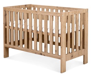 Łóżeczko 120x60 AMELIA II dąb LittleSky by Klupś