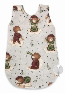 Śpiworek dla niemowląt  2.5 TOG MimiNu  Miś na Księżycu