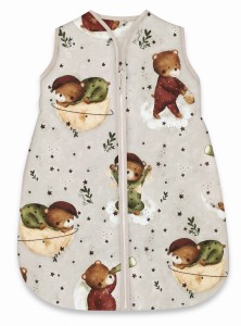 Śpiworek letni dla niemowląt  0.5 TOG MimiNu MIŚ na księżycu