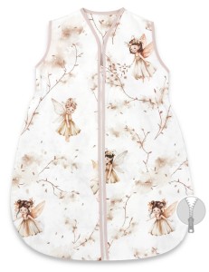 Śpiworek letni dla niemowląt  0.5 TOG MimiNu Wróżki Beige