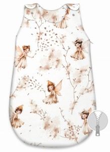 Śpiworek dla niemowląt  2.5 TOG MimiNu  Wróżki Beige