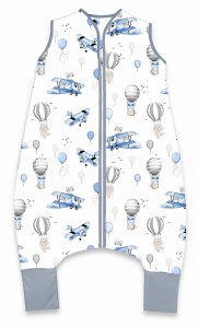 Śpiworek  do spania z nogawkami 2.5 TOG MimiNu Samoloty