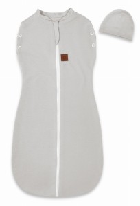 Otulacz śpiworek 2w1 TEDDY z czapeczką MimiNu SOFT SZARY