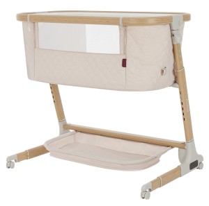 Łóżeczko dostawka z systemem kołysania Carrello PRIMA Honey Beige