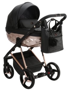 Wózek 2w1 Adamex QUANTUM STAR Collection BLACK 101K