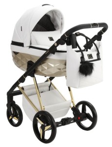 Wózek 2w1 Adamex QUANTUM STAR Collection WHITE 104K