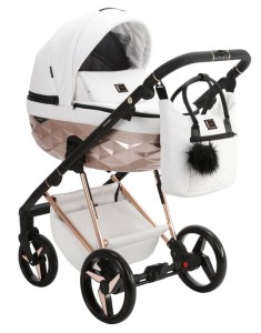 Wózek 2w1 Adamex QUANTUM STAR Collection WHITE 106K