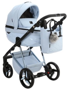 Wózek 2w1 Adamex QUANTUM STAR Collection BLUE 135K