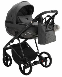 Wózek 2w1 Adamex QUANTUM STAR Collection GREY 26