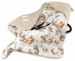 Otulacz ocieplany do fotelika Czas na zabawę minky MimiNu