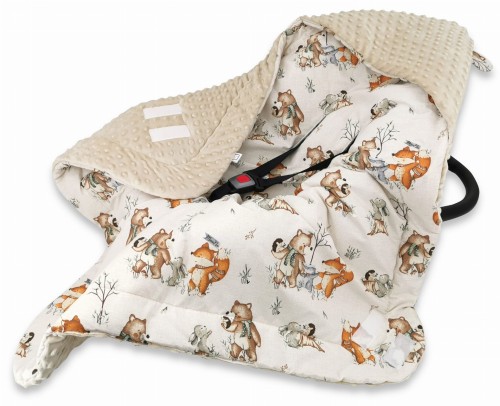 otulak do fotelika 90x90 z kapturkiem minky+bawełna CZAS NA ZABAWĘ.jpg