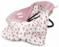 otulak 90x90 z kapturkiem minky+bawełna KACZUSZKI PUDROWY RÓŻ+MALINA.jpg