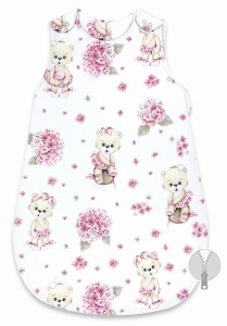 Śpiworek dla niemowląt  2.5 TOG MimiNu  Baletnica róż