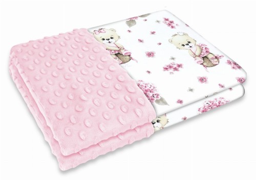 kocyk 75x100 minky+bawełna BALETNICA RÓŻ L.jpg
