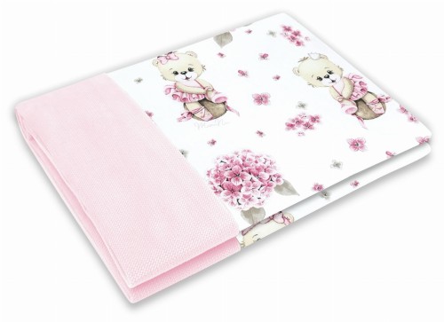 kocyk 75x100 bawełna+velvet BALETNICA RÓŻ L.jpg
