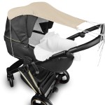 Daszek przeciwsłoneczny do wózka muślin CIEPŁY BEŻ