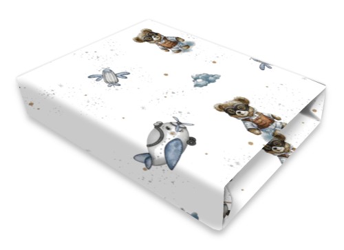 prześcieradełko bawełna ZŁOŻONE MISIE BŁĘKIT.jpg