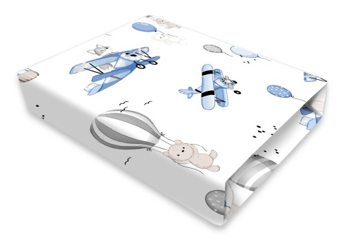 prześcieradełko bawełna SAMOLOTY BŁĘKIT.jpg