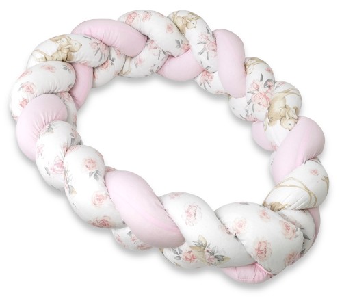 ochraniacz warkocz bawełna SŁODKA SARENKA RÓŻ 3.jpg