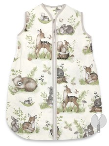 Śpiworek dla niemowląt  2.5 TOG MimiNu  AVI SPOKOJNY LAS NATURAL