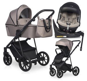 Wózek 4w1 Riko Velar SAND + Buz Pro + baza obrotowa