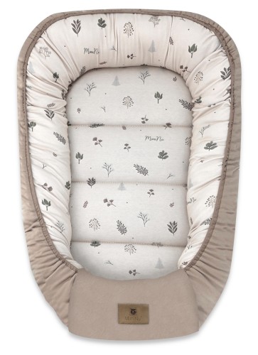 kokon niemowlęcy interlock LISTKI BEŻ L.jpg