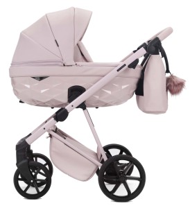 Wózek 2w1 Adamex QUANTUM NATURA LEATHER ROSE
