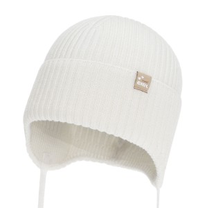Czapka niemowlęca merino GIRL 40-42 biała FRELIA